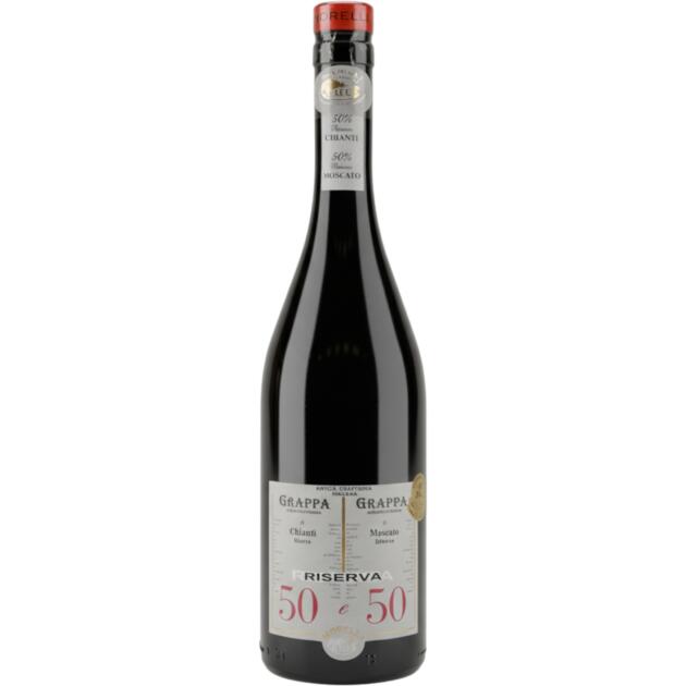 Grappa 50 e 50 (50 di Chianti Riserva e 50 di Moscato Riserva)